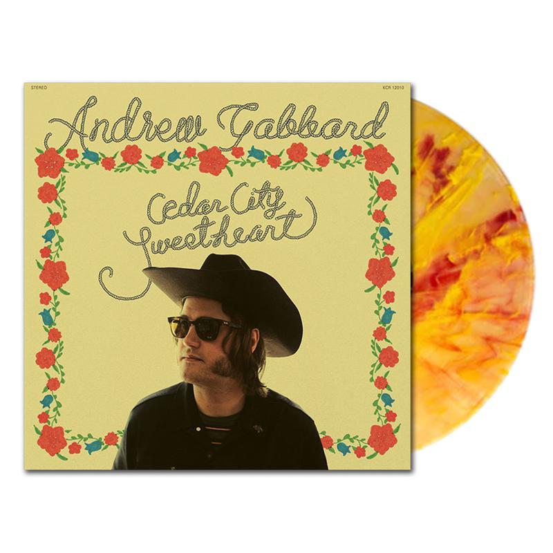ANDREW GABBARD - Cedar City Sweetheart - LP - Clear w/ Yellow & Red Swirl Vinyl