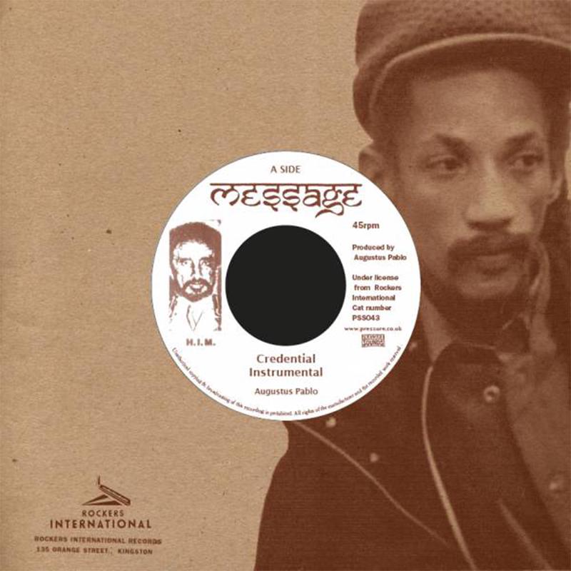 AUGUSTUS PABLO / ROCKERS INTERNATIONAL BAND - Credential Instrumental / Black Black Dub (Repress) - 7'' - Vinyl