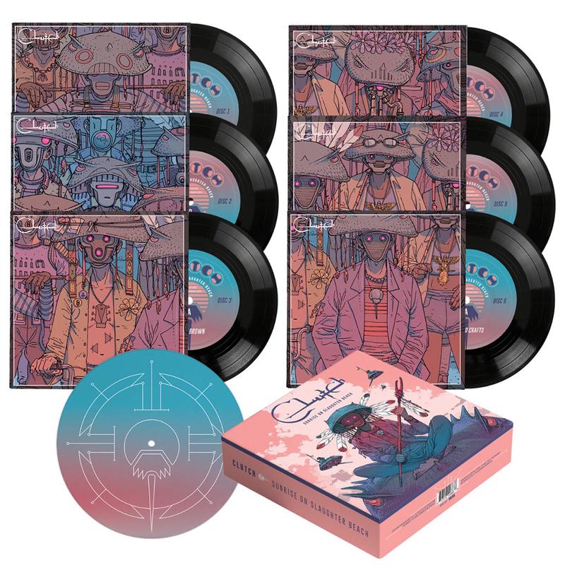 CLUTCH - Sunrise On Slaughter Beach (w/ 3 Bonus Tracks, Slipmat & 8 Page Booklet) - 6 x 7" - Vinyl Box Set