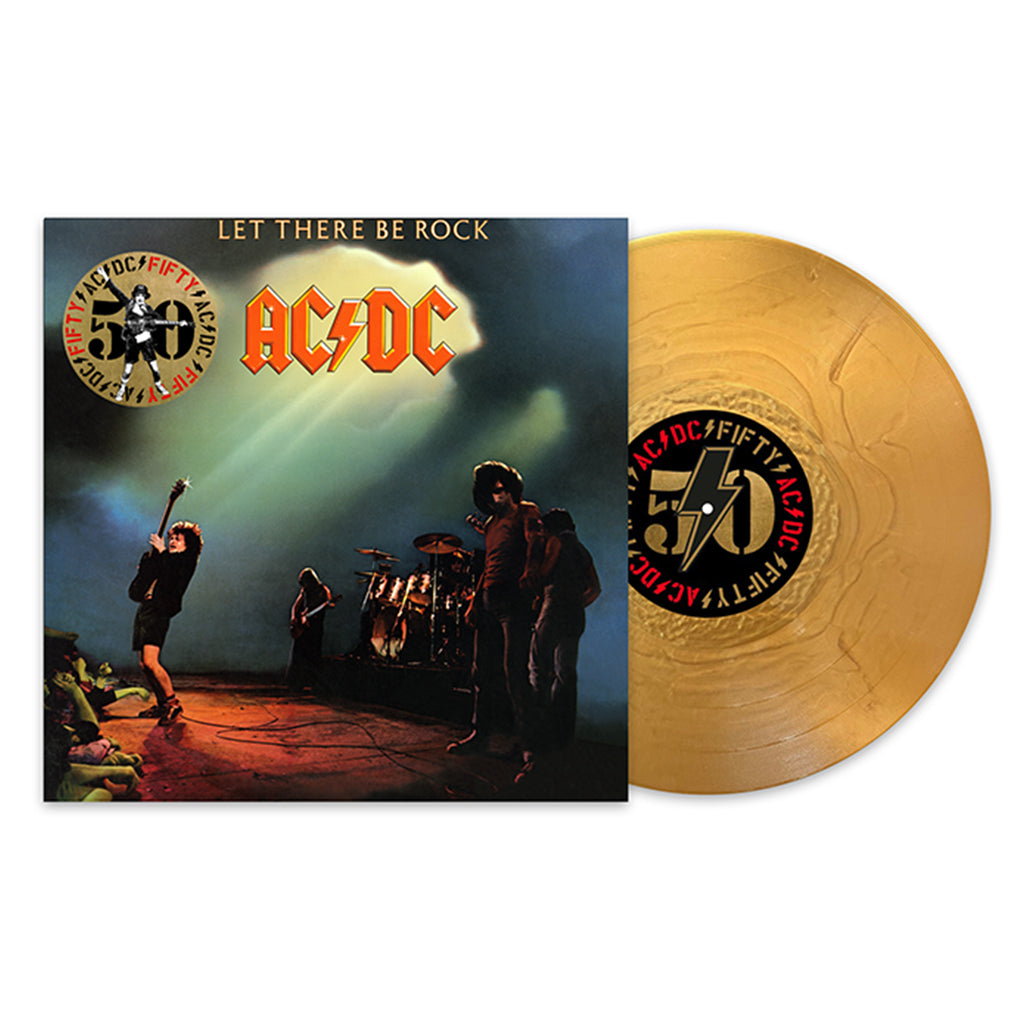 AC/DC - Let There Be Rock (AC/DC 50 Reissue with Print Insert) - LP - 180g Gold Nugget Vinyl