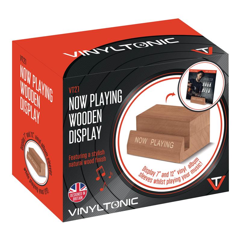 Vinyl Tonic - 'Now Playing Wooden Record Stand