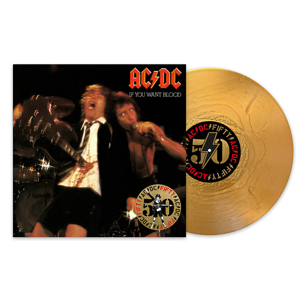 AC/DC - If You Want Blood Youve Got It (AC/DC 50 Reissue with Print Insert) - LP - 180g Gold Nugget Vinyl