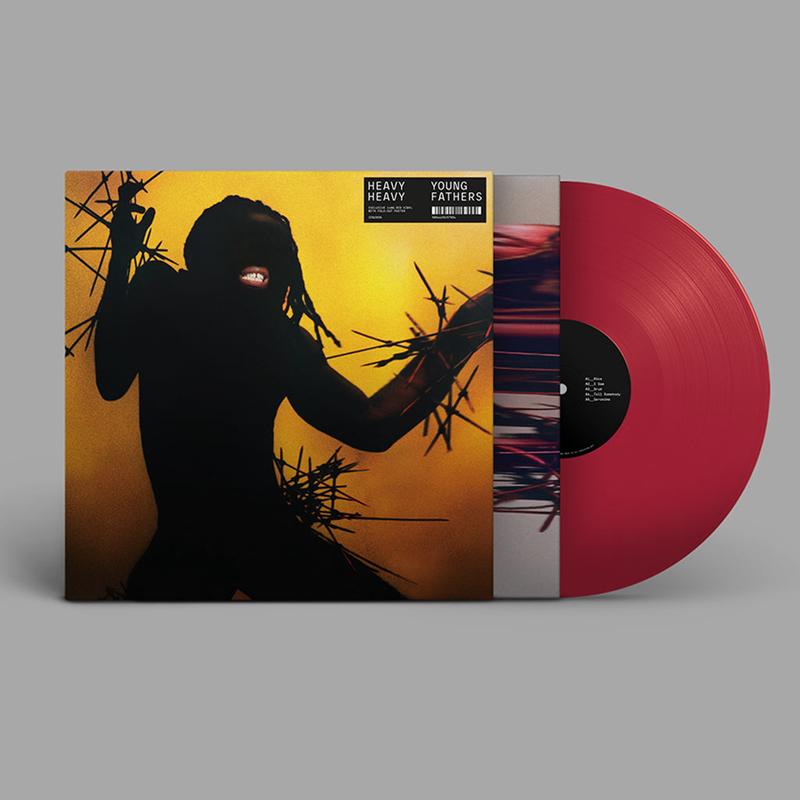 YOUNG FATHERS - Heavy Heavy (w/ Fold-Out Poster) - LP - Red Vinyl