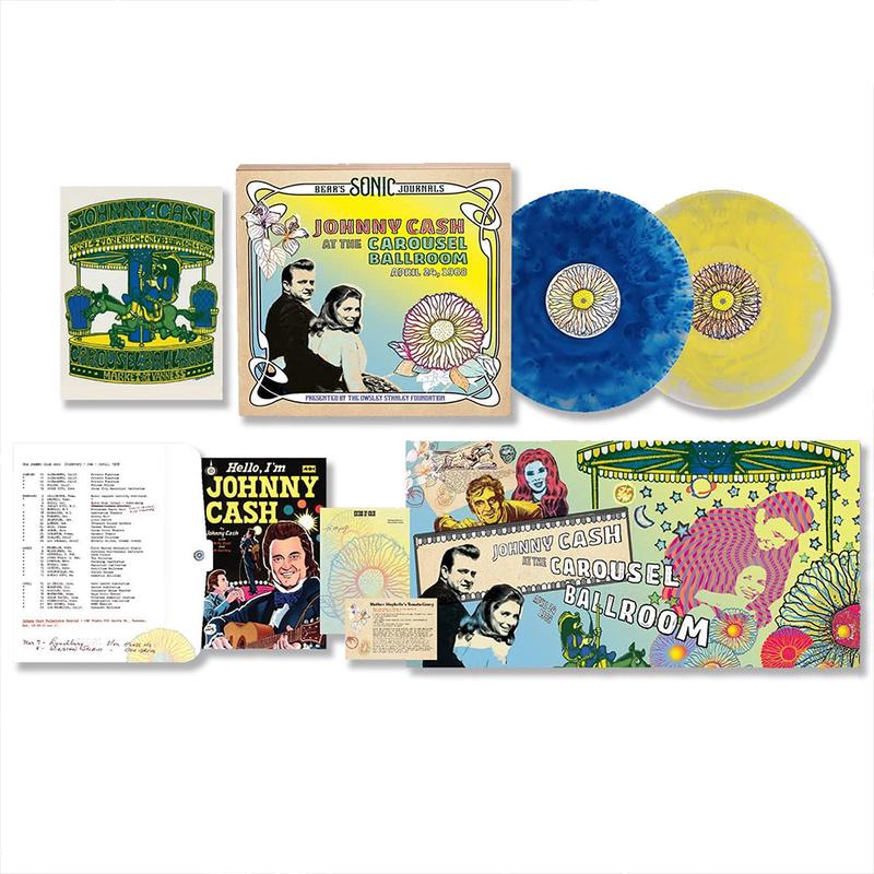 JOHNNY CASH - Bear's Sonic Journals: Johnny Cash At The Carousel Ballroom, April 24 1968 - 2LP - Deluxe Coloured Vinyl Boxset