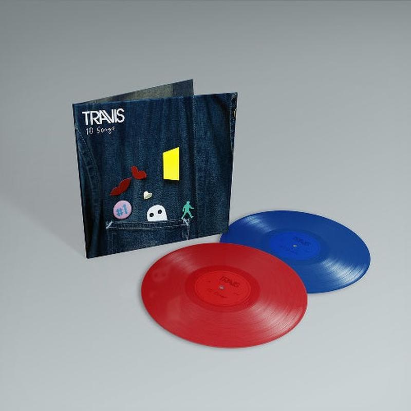 TRAVIS 10 Songs 2LP Limited Red And Blue Vinyl