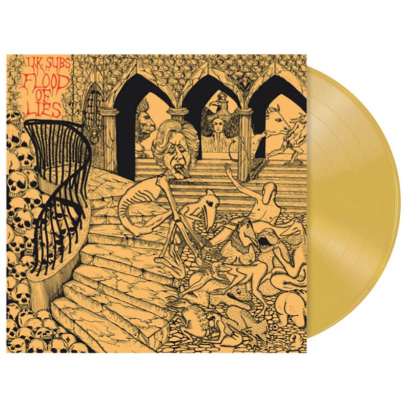 UK SUBS - Flood Of Lies (Remastered) - LP - Yellow Ochre Vinyl