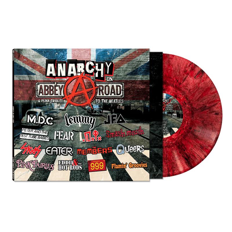 VARIOUS - Anarchy On Abbey Road - A Punk Tribute to The Beatles - LP - Red Marble Vinyl