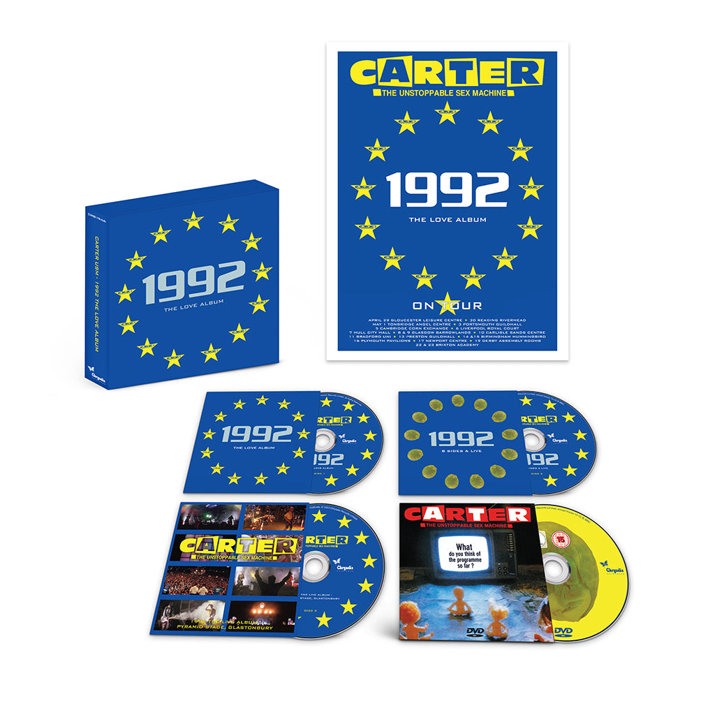 CARTER THE UNSTOPPABLE SEX MACHINE - 1992: The Love Album (Remastered and Expanded) - 3CD / DVD - Box Set