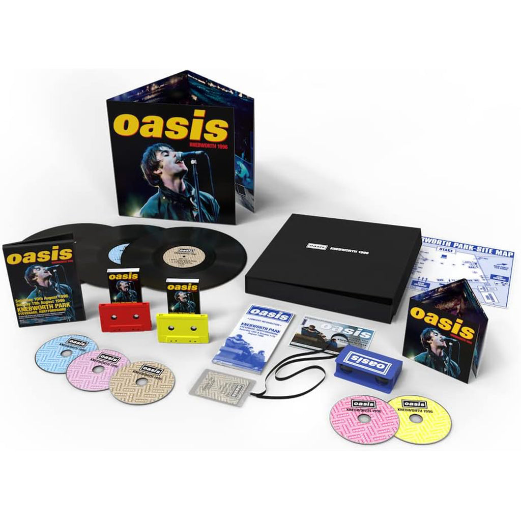 OASIS - Knebworth 1996 - 3LP / 2 x Cassette / 2 x CD / 3 x DVD - Super Deluxe Box Set