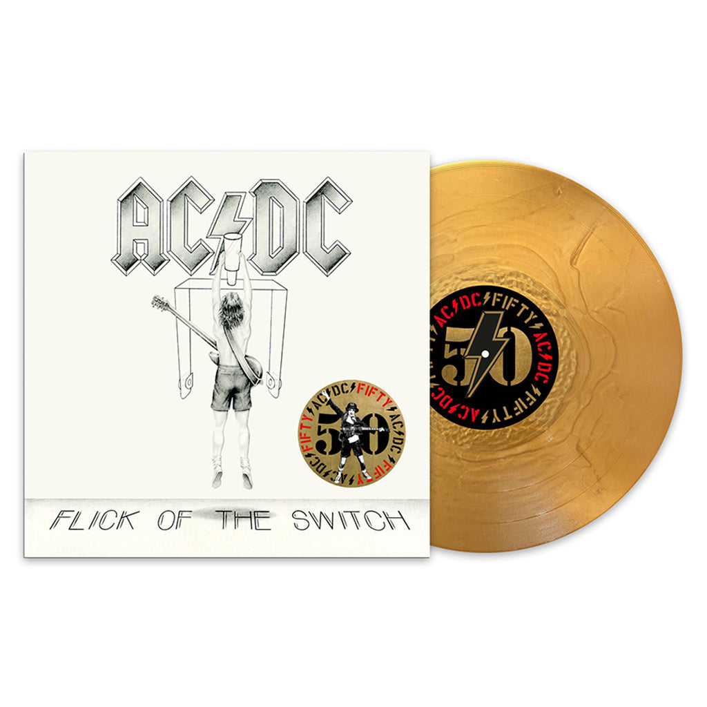 AC/DC - Flick Of The Switch (AC/DC 50 Reissue with Print Insert) - LP - 180g Gold Nugget Vinyl