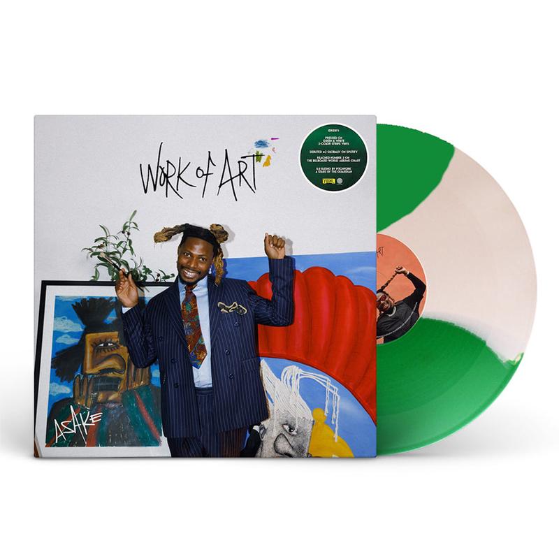 ASAKE - Work Of Art - LP - Green/White/Green Tri-Colour Vinyl