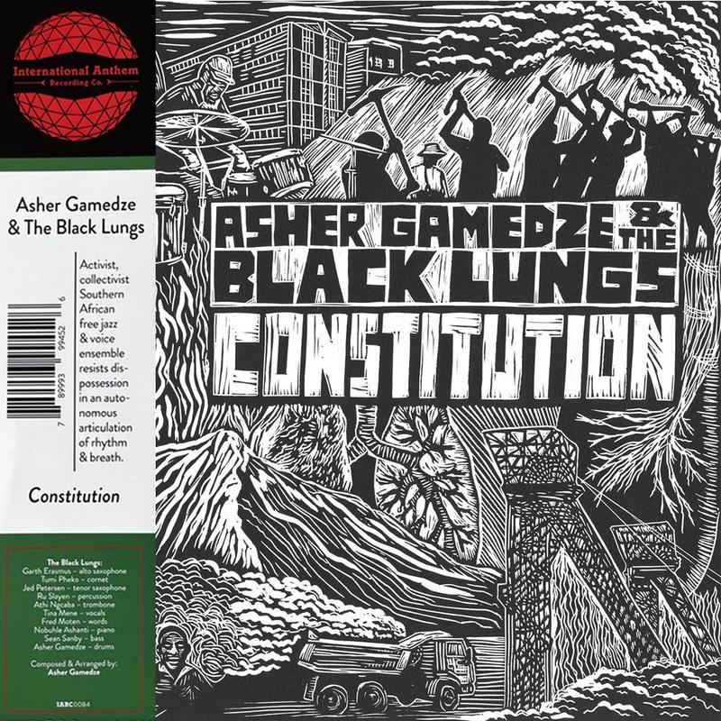 ASHER GAMEDZE & THE BLACK LUNGS - Constitution - 2LP - Black Vinyl