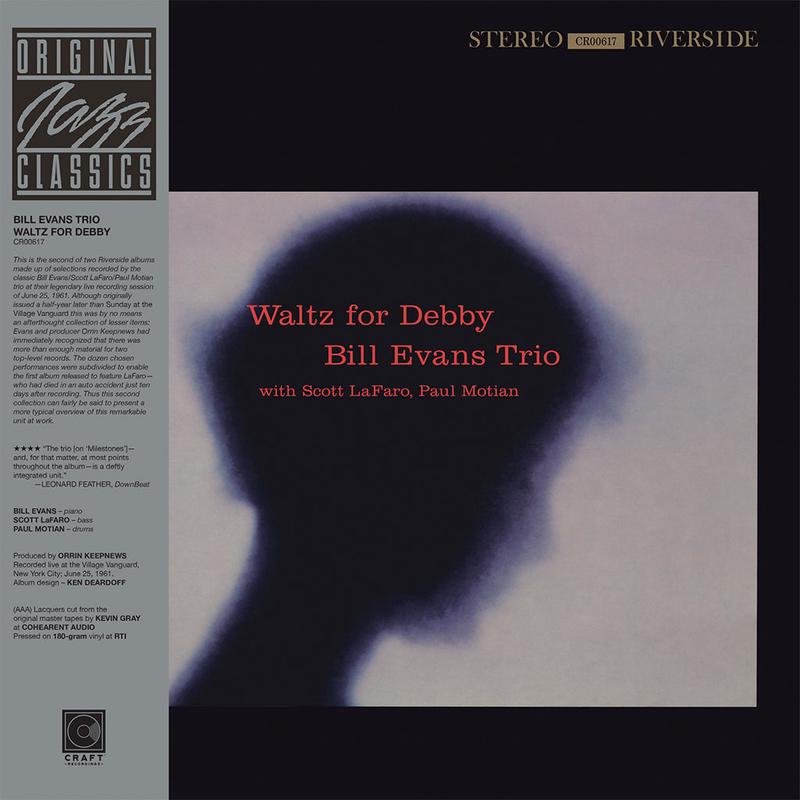 BILL EVANS TRIO - Waltz For Debby (Original Jazz Classics Series) - LP - 180g Vinyl