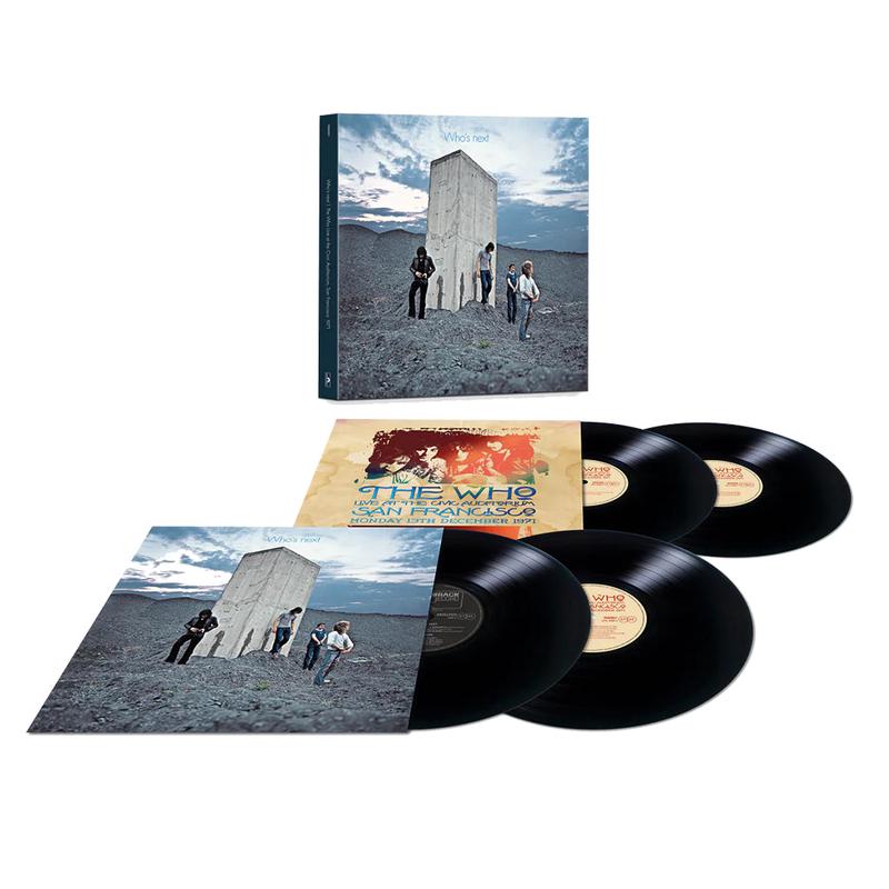 THE WHO - Who's Next - 50th Anniversary (w/ San Francisco Live - 1971) - 4LP - 180g Black Vinyl Set