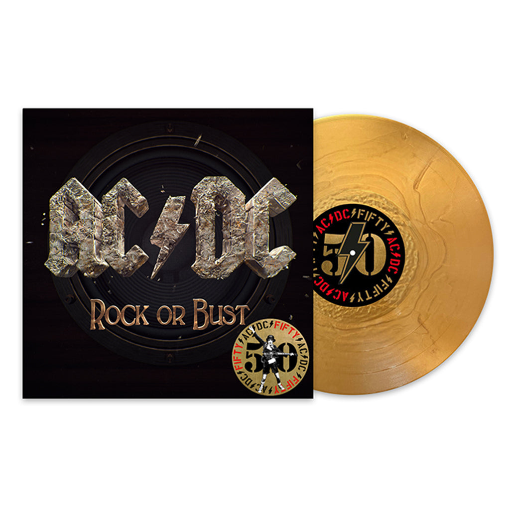 AC/DC - Rock Or Bust (AC/DC 50 Reissue with Print Insert) - LP - 180g Gold Nugget Vinyl