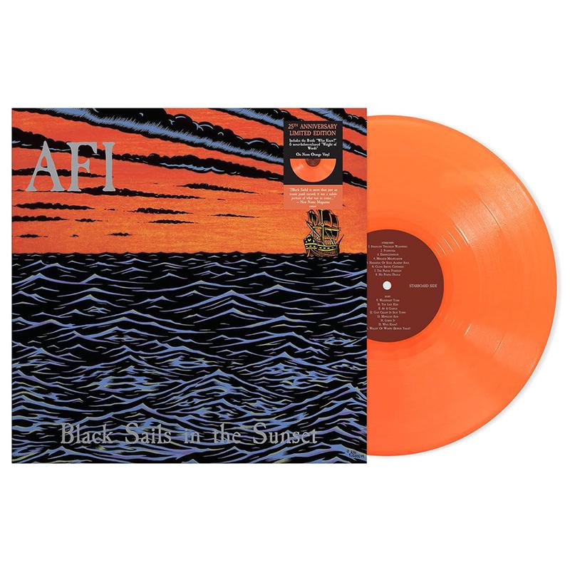 AFI - Black Sails In The Sunset (25th Anniversary Edition with 3 Bonus Tracks) - LP - Neon Orange Vinyl