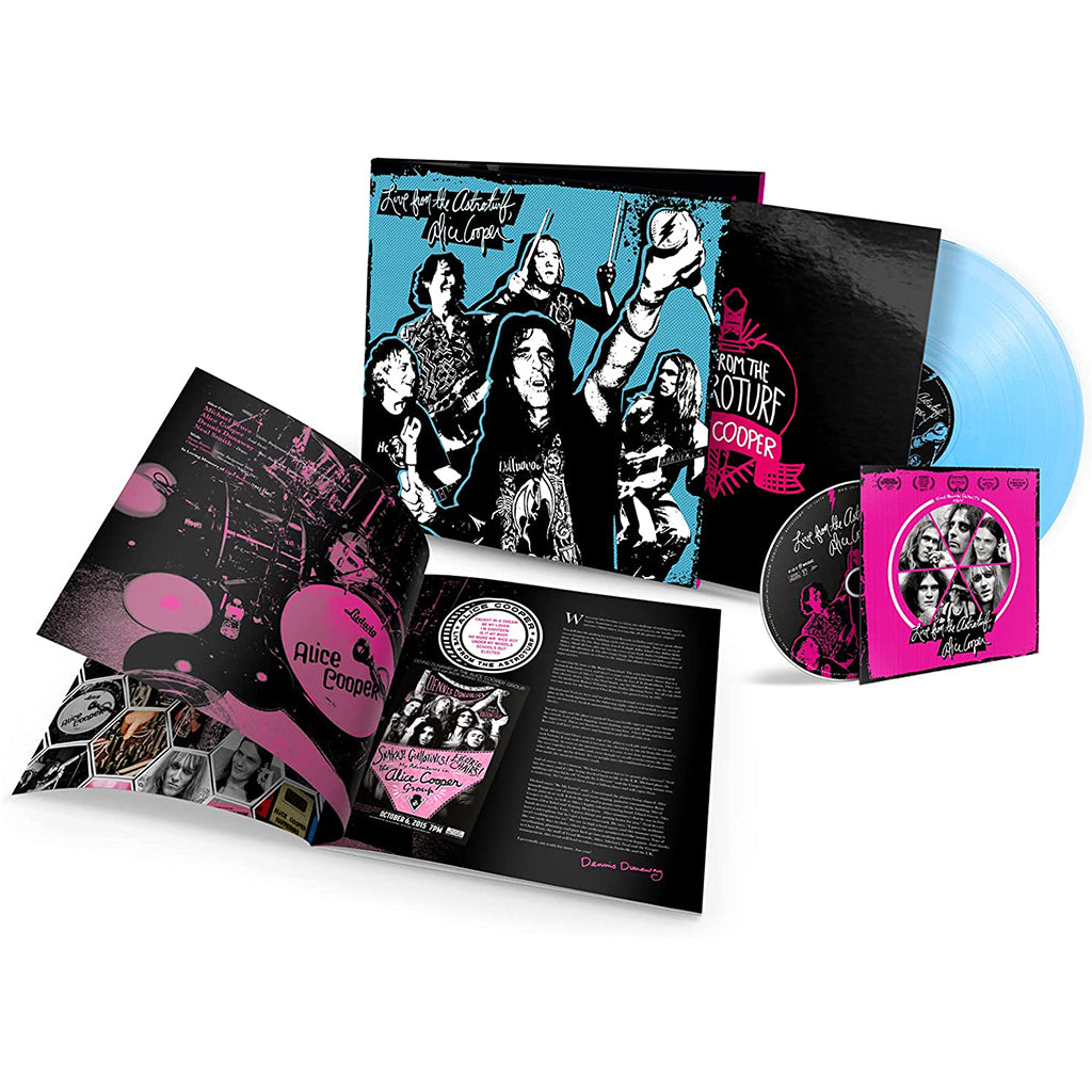 ALICE COOPER - Live From The Astroturf - LP - Curacao Blue Vinyl + Bonus DVD