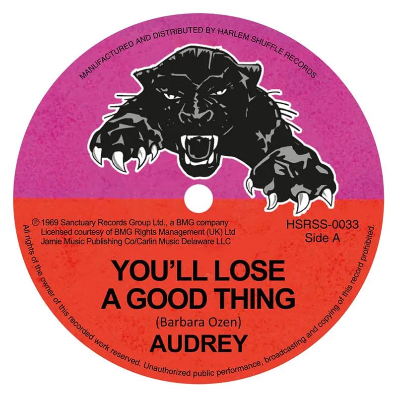 AUDREY - Youll Lose A Good Thing b/w Love Me Tonight (Reissue) - 7'' - Vinyl