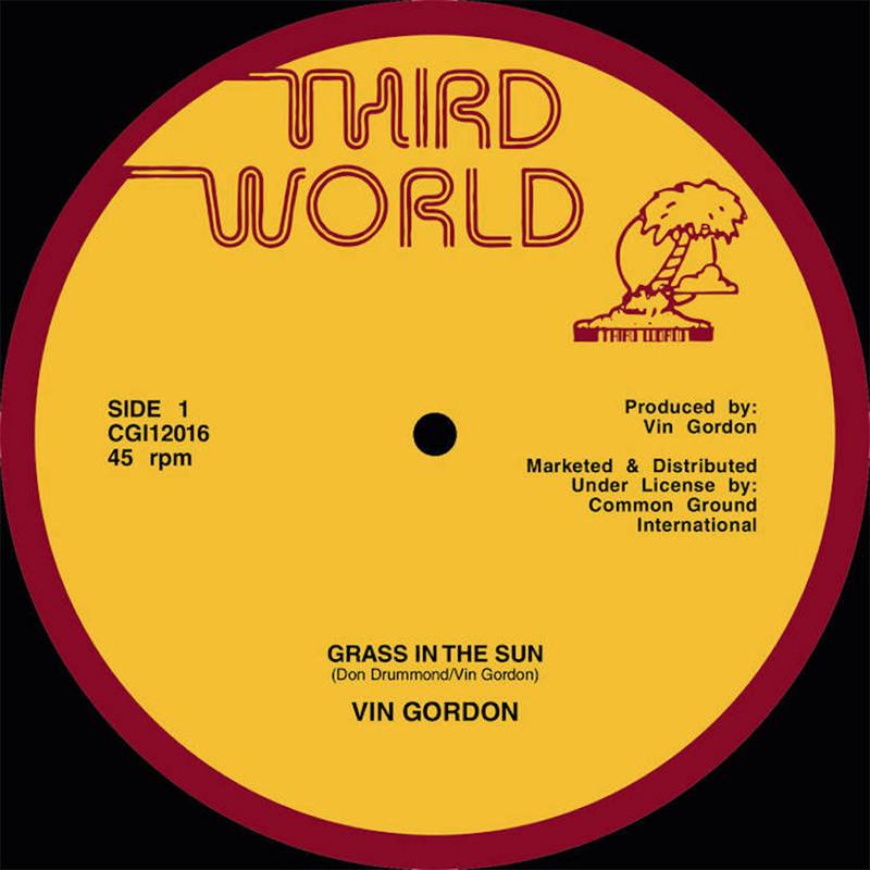 VIN GORDON - Grass In The Sun b/w Split Second (Repress) - 12'' - Vinyl