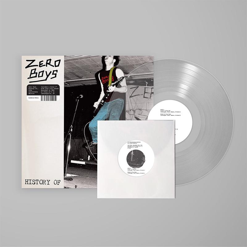 ZERO BOYS - History Of... (40th Anniversary Edition) - LP - Clear Vinyl + Bonus 7'' - Vinyl