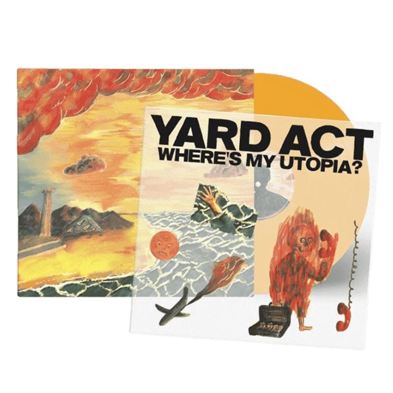 YARD ACT - Wheres My Utopia? (with Sticker Set) - LP - Orange Vinyl