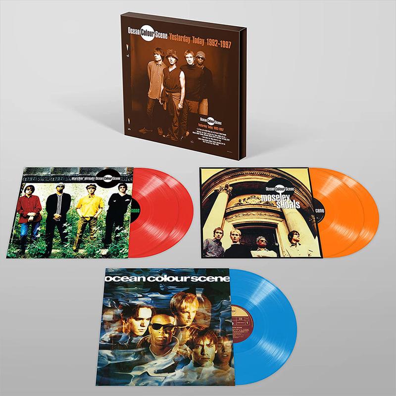 OCEAN COLOUR SCENE - Yesterday Today 1992 - 1997 - 5LP - Blue / Red / Orange Vinyl Box Set