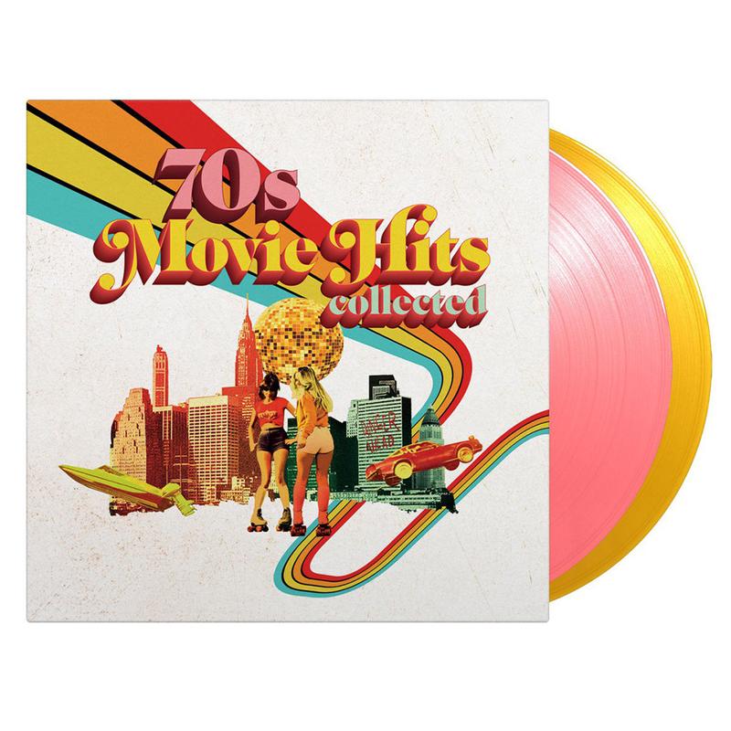 VARIOUS - 70s Movie Hits Collected - 2LP - 180g Pink and Yellow Vinyl