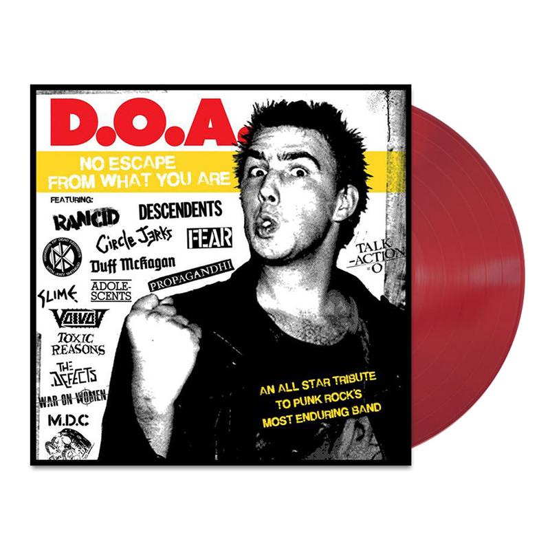 VARIOUS - D.O.A. No Escape From What You Are - LP - Cherry Red Vinyl