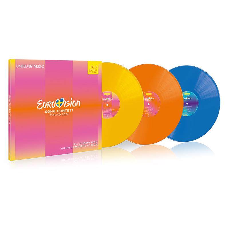 VARIOUS - Eurovision Song Contest Malm 2024 - 3LP - Yellow / Orange / Blue Vinyl