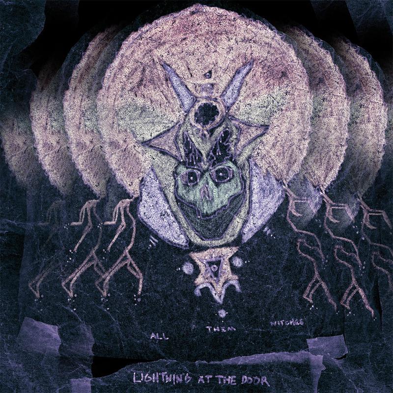 ALL THEM WITCHES - Lightning At The Door (Reissue) - LP - Translucent Pink with Blue Swirls (Synthwave) Vinyl