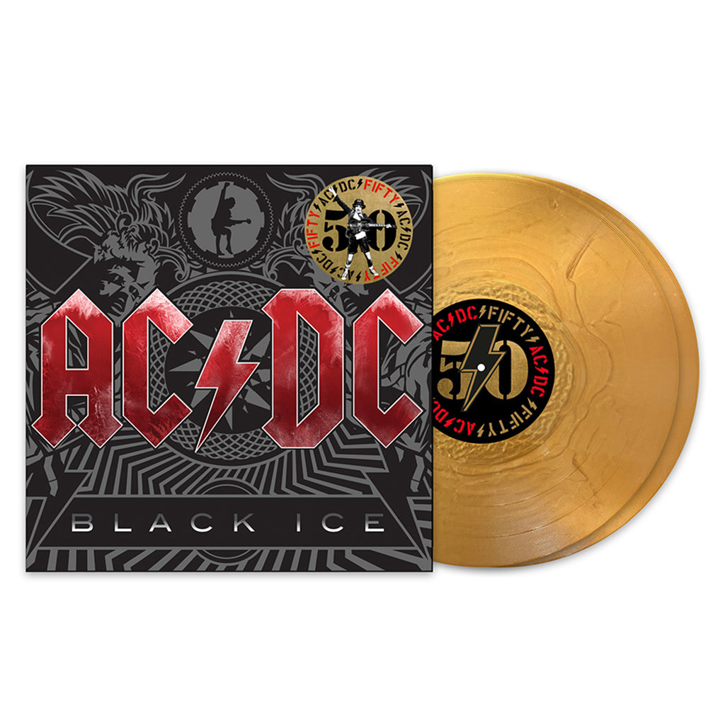 AC/DC - Black Ice (AC/DC 50 Reissue with Print Insert) - 2LP - 180g Gold Nugget Vinyl