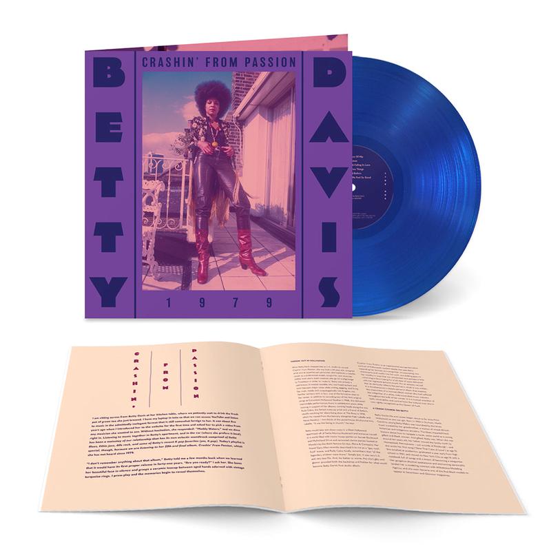 BETTY DAVIS - Crashin From Passion (LITA Reissue with Booklet) - LP - Gatefold Clear Blue Vinyl