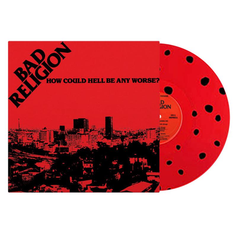 BAD RELIGION - How Could Hell Be Any Worse? - 40th Anniversary Edition - LP - Red Vinyl w/ Black Dots Vinyl