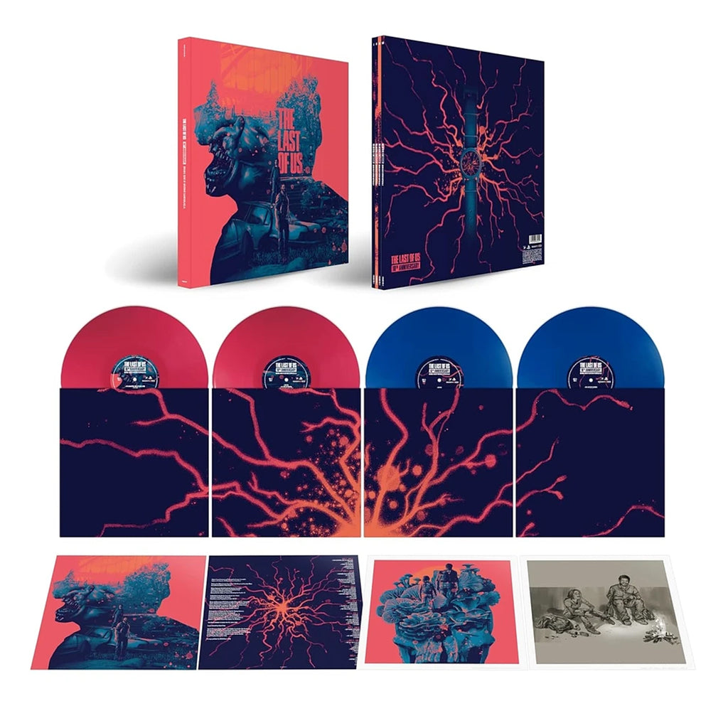 GUSTAVO SANTAOLALLA - The Last Of Us - Original Soundtracks (10th Anniversary) - 4LP - Deluxe Blue and Red Vinyl Box Set