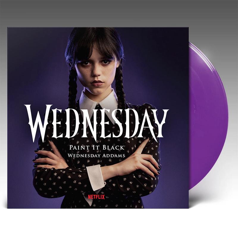 WEDNESDAY ADDAMS / DANNY ELFMAN - Paint It Black / Wednesday Main Theme - 7'' - Transparent Purple Vinyl
