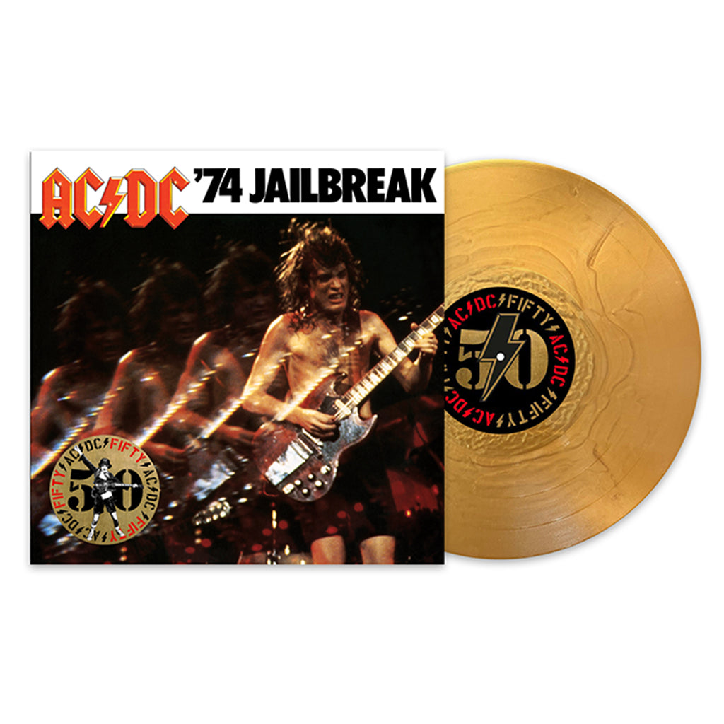 AC/DC - '74 Jailbreak (AC/DC 50 Reissue with Print Insert) - LP - 180g Gold Nugget Vinyl