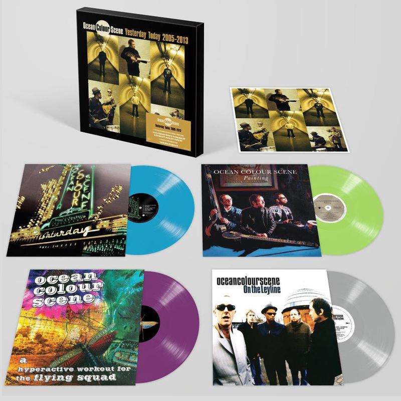 OCEAN COLOUR SCENE - Yesterday Today 2005 2013 (SIGNED Edition) - 4LP - Blue / Green / Purple / Grey Colour Vinyl Box Set