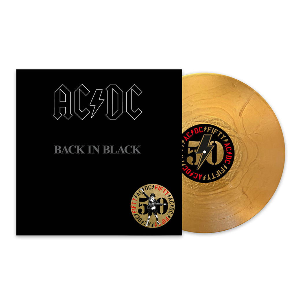 AC/DC - Back in Black (AC/DC 50 Reissue with Print Insert) - LP - 180g Gold Nugget Vinyl