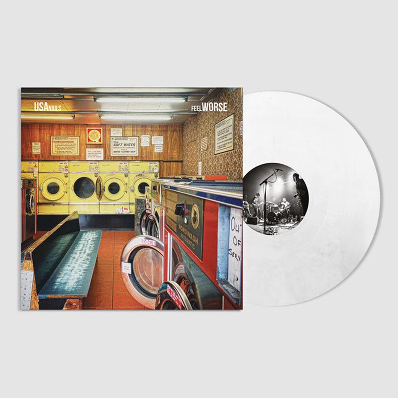 USA NAILS - Feel Worse - LP - Recycled Marbled White Vinyl