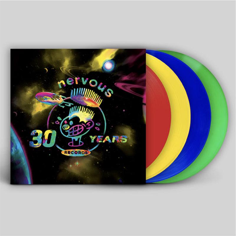 VARIOUS (GERD JANSON / MOOD II SWING / ARMAND VAN HELDEN) - Nervous Records 30 Years (Part 2) - 12" x 4 - Red / Yellow / Blue / Green Vinyl