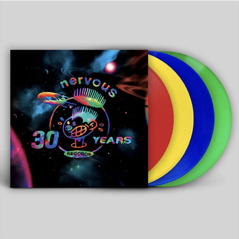 VARIOUS (LOUIE VEGA / RADIO SLAVE / TODD EDWARDS) - Nervous Records 30 Years (Part 1) - 12" x 4 - Red / Yellow / Blue / Green Vinyl