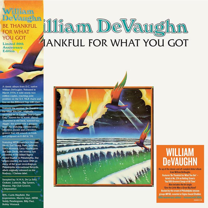 WILLIAM DEVAUGHN - Be Thankful For What You Got (2024 Reissue) - LP - Vinyl