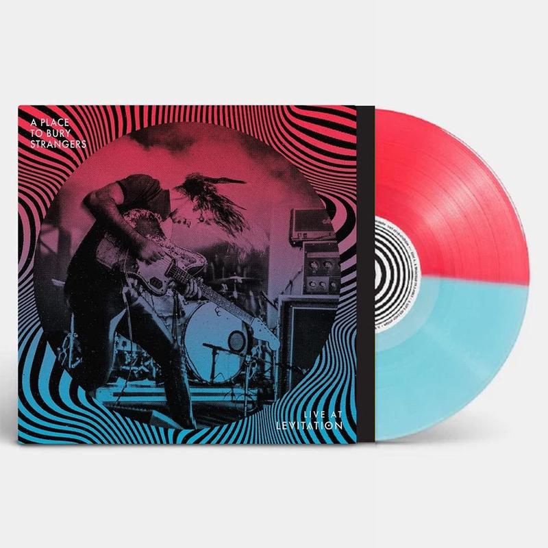 A PLACE TO BURY STRANGERS - Live At Levitation - LP - Half & Half Neon Coral & Light Blue Vinyl
