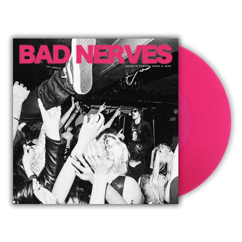 BAD NERVES - Alive in London - 10" EP - Transparent Magenta Vinyl