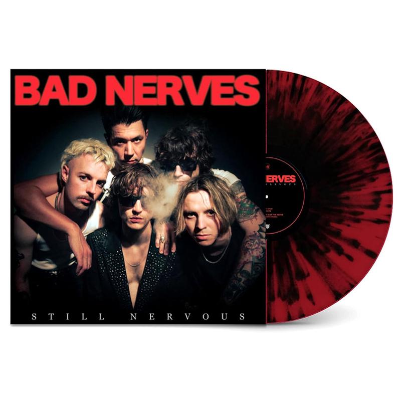 BAD NERVES - Still Nervous - LP - Red with Black Splatter Vinyl