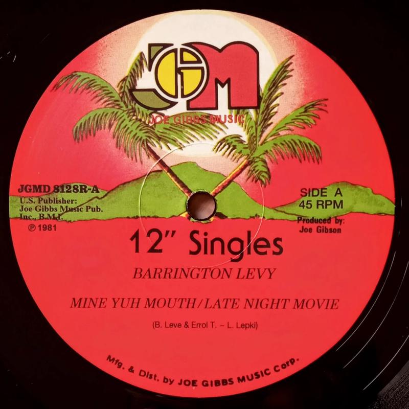 BARRINGTON LEVY / LUI LEPKIE / JOE GIBBS - Mine Yuh Mouth / Late Night Movie / Mouth Talk - 12" - Black Vinyl