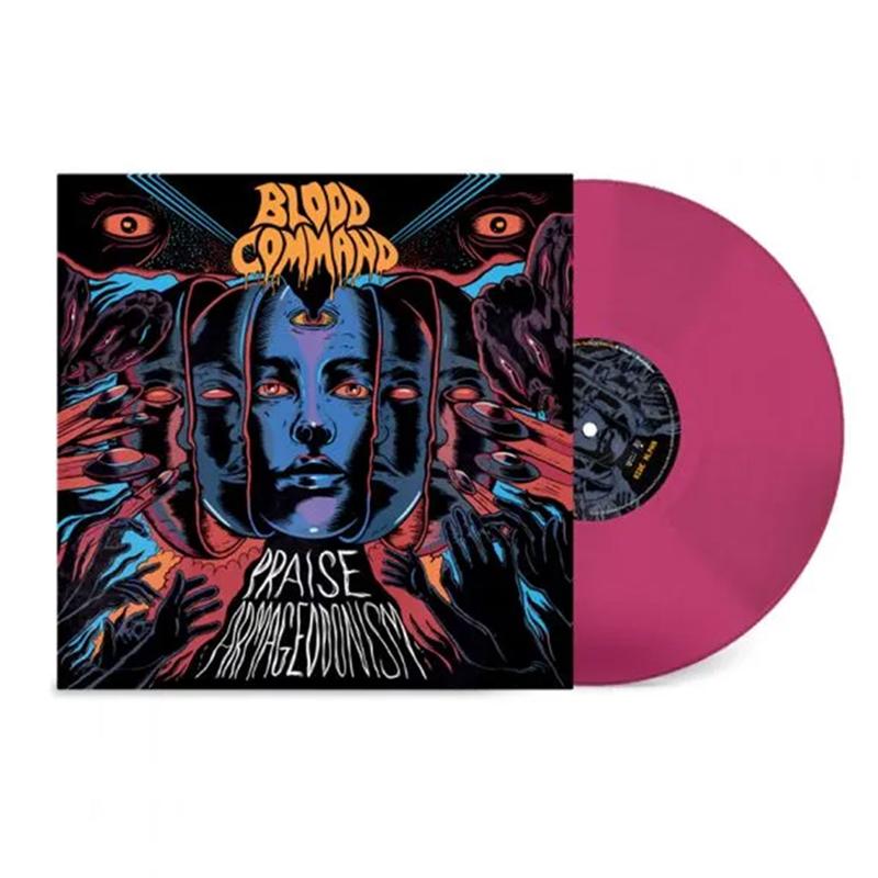 BLOOD COMMAND - Praise Armageddonism - LP - Transparent Magenta Vinyl