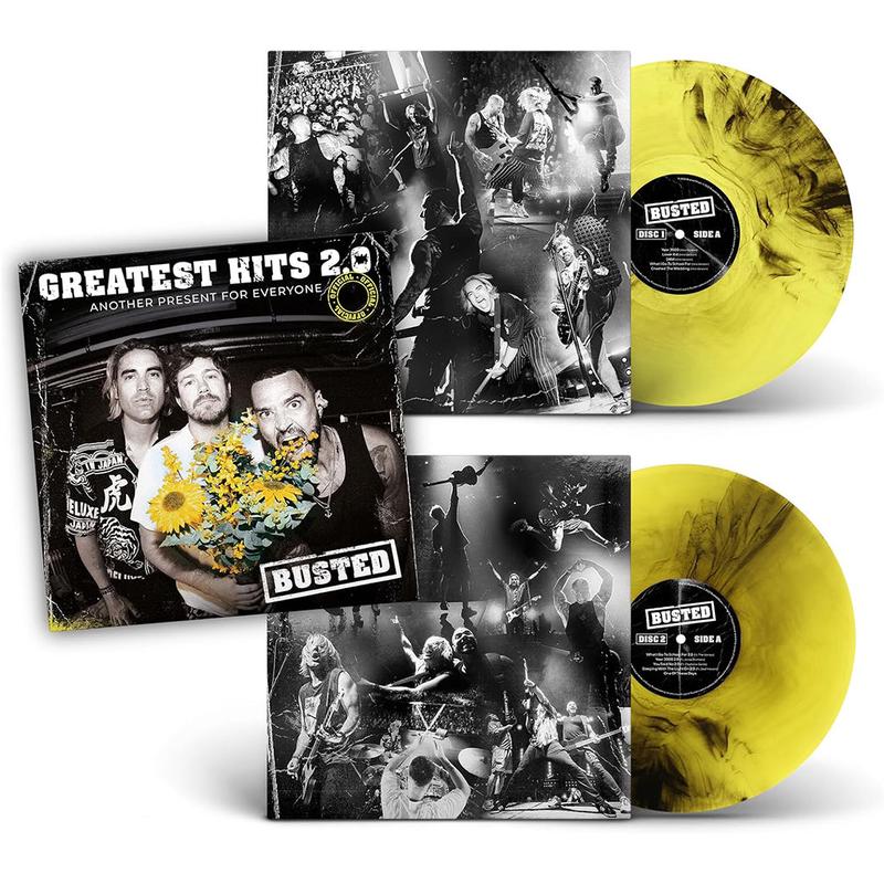BUSTED - Greatest Hits 2.0 (Another Present For Everyone) - 2LP - Yellow with Black Smoke Vinyl